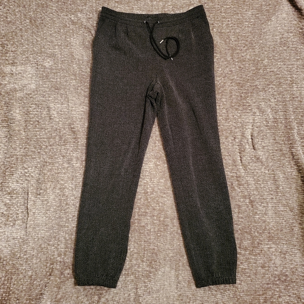 Express Herringbone Textured Drawstring Joggers - image 1